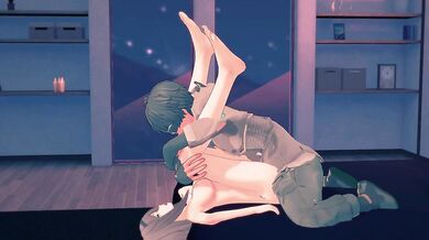 "Lifting Legs on Ajutant Shoulder: Haru Snowbreak's Side Camera Position Hentai Porn Video"