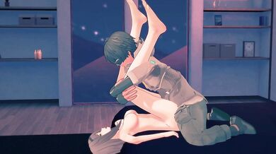 "Lifting Legs on Ajutant Shoulder: Haru Snowbreak's Side Camera Position Hentai Porn Video"