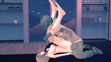 "Lifting Legs on Ajutant Shoulder: Haru Snowbreak's Side Camera Position Hentai Porn Video"