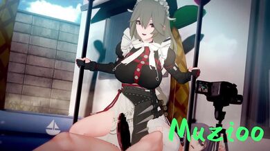 Rina Victoria shows off her cleaning skills in the bedroom, living room and kitchen.