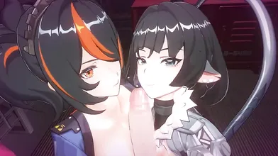 "Thrusting Together: ZhuYuan and Jane Doe's Wild Night of Hentai Debauchery"