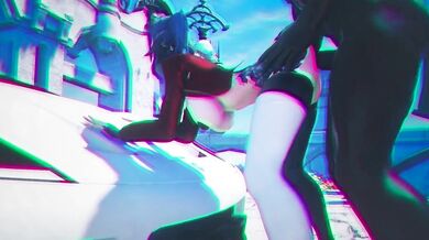 "My Sweet Asian MILF Teacher's Secret Interracial Blowjob Hentai."