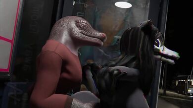 'Ride the Tail of SCP-1471-A, a Male Newt in Anthro Form, at a Bus Stop During Mal0 's Fuck Scene by Thymine'