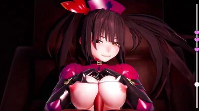 "Mouthful of Cum: A Taste of Tokisaki, Kurumi's Paizuri Swallow"