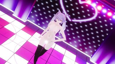 "【MMD-R18】Pink Cat (Keqing)"