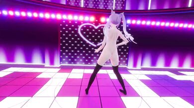 "【MMD-R18】Pink Cat (Keqing)"