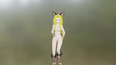 Sexy Scathacha and her Naked Pokemon Dance in NSFW 3D with Blonde Hair