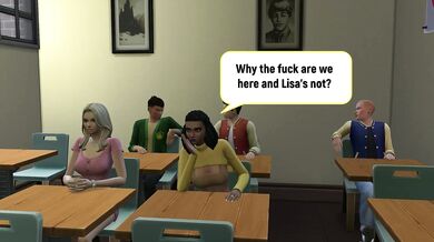 "Simmery Quickie - The Principal's Three Way"