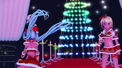 'Snowtrick: Miku, Rin, Mitsu, and the Plus-size Version'