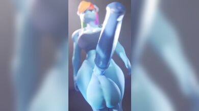 'Futa Rainbow Dash Walks'