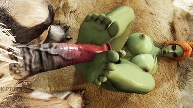 'Mighty Futa Warrior and His Huge Cock Rides a Horny Troll Princess in Epic Orc-Hentai Porn Adventure'