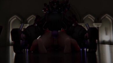 Ramattra, the dominating demon, humiliates and degrades Juno, his submissive slave