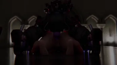 Ramattra, the dominating demon, humiliates and degrades Juno, his submissive slave