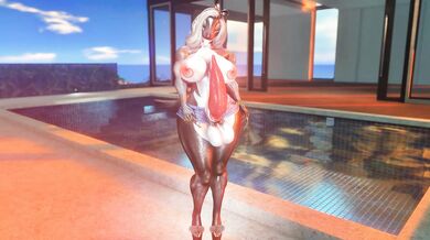 Hey guys! Today we're gonna do some hot skinny dipping action in the pool right now. Wanna join us?