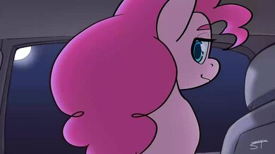 'Tail-Swallowing Tales: When Pinkie Pie Rode a Human Stallion'