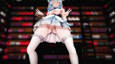 'Sexy Lamy and Yukihana Dance with Ghost in a Haunted Mansion (000MMD)'
