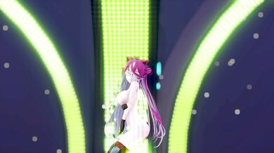 'Sexy Marine Officer Strips Down to Dance in Nude with Cat Ears and Glasses [巨乳マリンオフィサー・ナックドダンス]'
