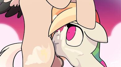 'The Tempestuous Streamrider, Facefucking Rainbow Dash with her Mouth, Over and Over Again in a Loop of Hentai Pornography'.