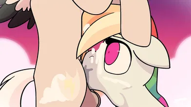 'The Tempestuous Streamrider, Facefucking Rainbow Dash with her Mouth, Over and Over Again in a Loop of Hentai Pornography'.