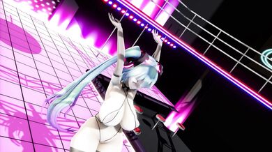 Fat Hatsune Miku Gets Fucked by a Muscular Bass Knight while Dancing to Ikuiku Dance