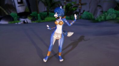 Sexy Krystal shakes her voluptuous body with seductive movements, making the audience quiver in excitement