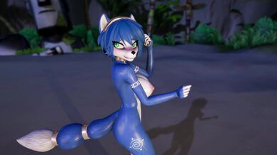 Sexy Krystal shakes her voluptuous body with seductive movements, making the audience quiver in excitement