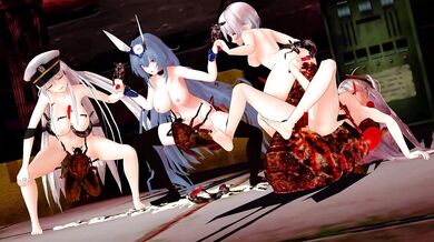 Azur Lane Insect Orgy with -Dio-