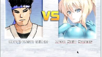 Mega Mans Milking Adventure - Battle with Samus Aran