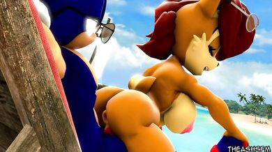 Sonic the Hedgehog and Sally Acorns Steamy Summer Afternoon: An Animated NSFW SMF