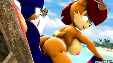 Sonic the Hedgehog and Sally Acorns Steamy Summer Afternoon: An Animated NSFW SMF