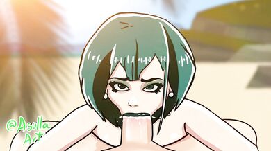 Mega Tentacles Erupt from Gwens Beach Blowjob - Total Drama Hentai Porn