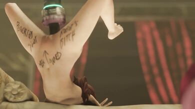 DVa and Mei: Sexy Body Writings in the Shower! (hentai)
