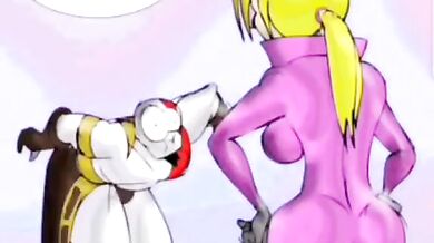 Pantyless Damage Duo: Junk Vs Guts: Nina Anna Crotch Kicks From 1 To 73