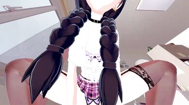 3D Hentai: Cumming for the Waifu - An adorable anime schoolgirl gets doggy style fucked in stunning 3D graphics!
