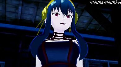 The forbidden romance between a spy and her forger during their secret mission is brought to life in this hentai porn video