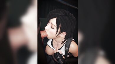 Rewritten as: Tifa, Lockheart and Blowjob - a white hot threesome