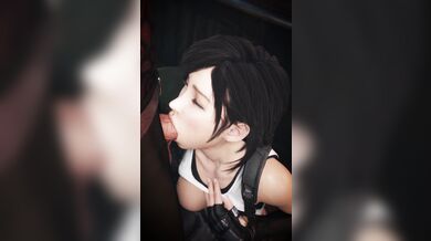Rewritten as: Tifa, Lockheart and Blowjob - a white hot threesome