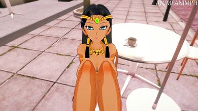 Mystic Priestess Ishizu Ishtar Gives a Tantric Sexual Massage to Yugis Duel Disk, Bringing Out His Inner Dragon!