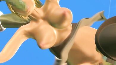 The Battle-Ready Lo*li and Her Army of Giant Cock Monsters