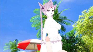 Poké-Short: Espeon - Seaside Nymphomania