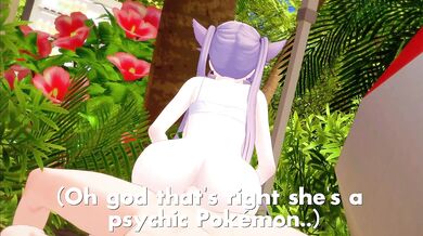 Poké-Short: Espeon - Seaside Nymphomania