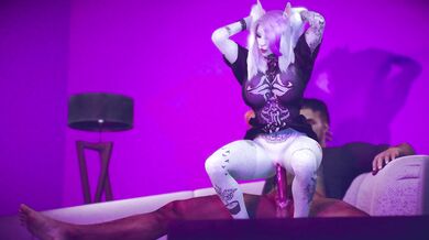 After a long day at the gym, Ghile decided to end her squat session with a bang by taking it up the ass from her trainer
