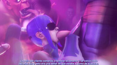 Por las calles de Tokio: La seducción de la princesa blanca en el cuchitril del opio - Taimanin Asagi Parte 3 (Inglés Subtitulado)