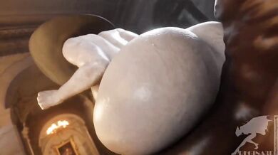 Sexy Queen with Huge Boobs Gets Fucked Hard by Three Big Dicks in the Backyard!