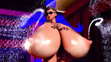 Pornstar Jessica Drakes Milky Breasts Expand Huge in the Bedroom