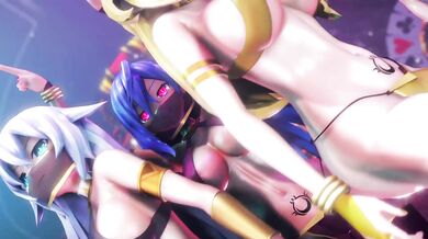 In a Neptunian Harem, Wannabe Queens Risqué Outfit Steals the Show!