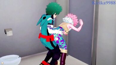 Mina Ashidos Secret Desires Unleashed - Filling Izuku Midoriya with Her Cum!