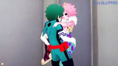 Mina Ashidos Secret Desires Unleashed - Filling Izuku Midoriya with Her Cum!