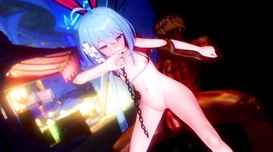 Big Tit Bimbo Gets Fucked in Every Hole by a Stranger