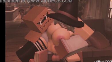 Watch as this cute Elven girl gets fucked by Roblox characters in this hentai porn video!